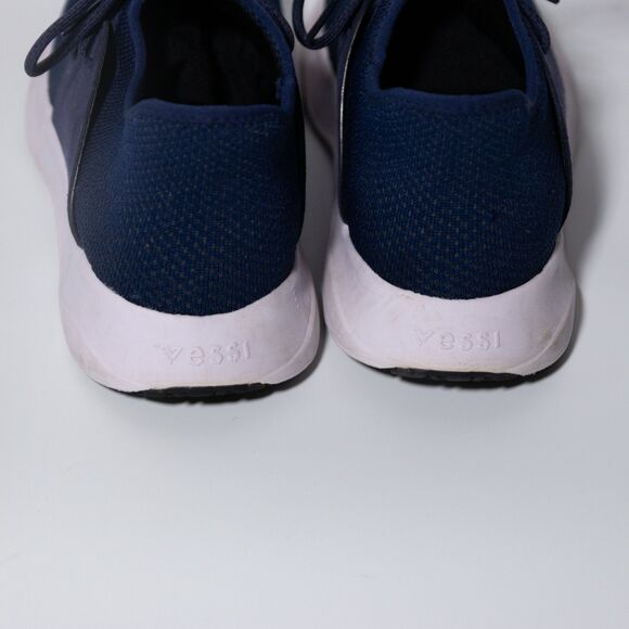Vessi Everyday Navy Blue Lace Up Athletic Waterproof Shoes Sneakers Men's 10 - Picture 3 of 6